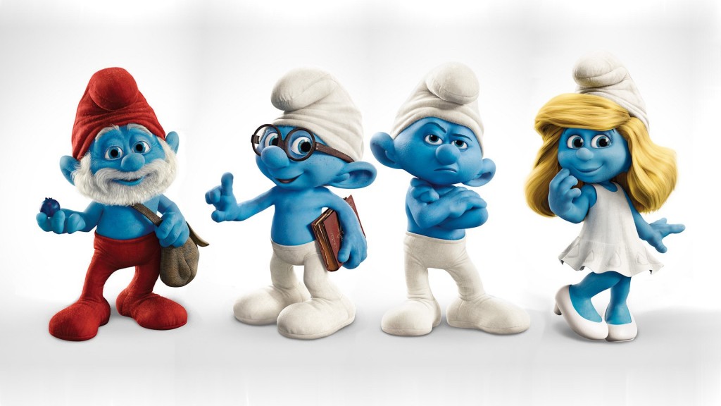 Papel de parede Smurfs – Azuis para download gratuito. Use no computador pc, mac, macbook, celular, smartphone, iPhone, onde quiser!