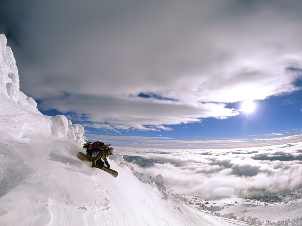 Papel de parede Snowboard – Céu e Neve para download gratuito. Use no computador pc, mac, macbook, celular, smartphone, iPhone, onde quiser!