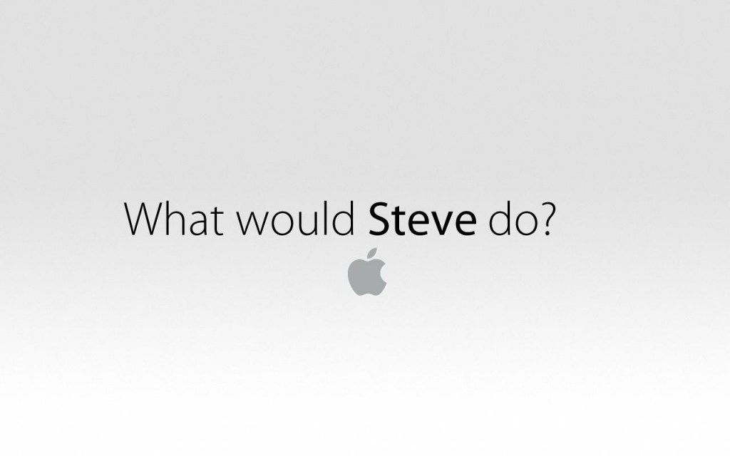 Papel de parede Steve Jobs: O que Steve faria? para download gratuito. Use no computador pc, mac, macbook, celular, smartphone, iPhone, onde quiser!