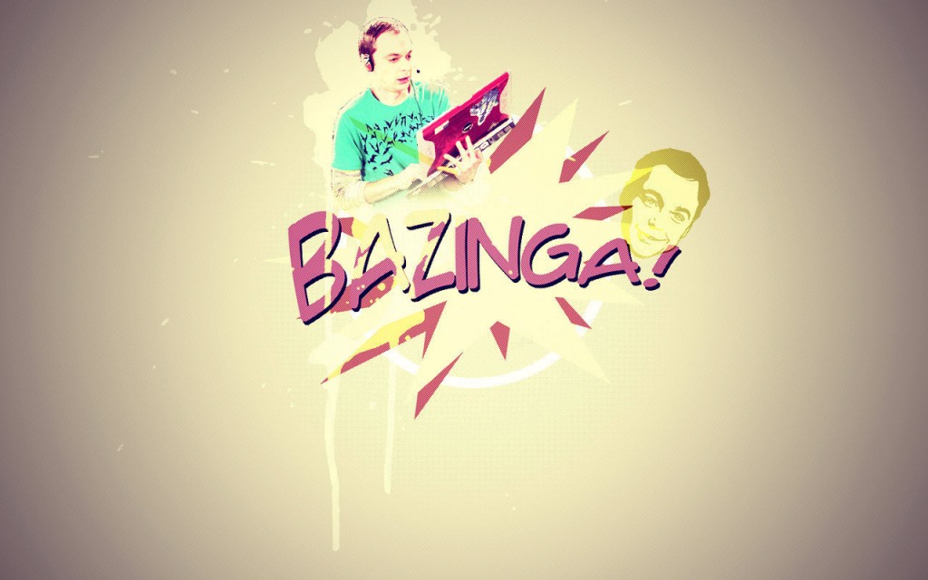 Papel de parede Bazinga – The Big Bang Theory para download gratuito. Use no computador pc, mac, macbook, celular, smartphone, iPhone, onde quiser!