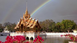 Papel de parede Tailândia: Tempo e Arco-Íris