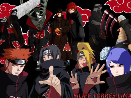 Papel de parede akatsuki para download gratuito. Use no computador pc, mac, macbook, celular, smartphone, iPhone, onde quiser!