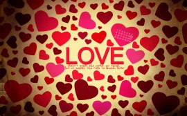 Papel de parede Amor Com Corações