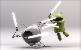 Papel de parede Android VS Apple