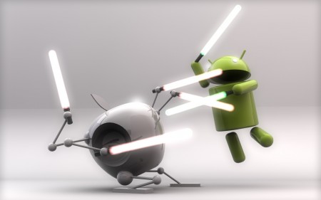 Papel de parede Android VS Apple para download gratuito. Use no computador pc, mac, macbook, celular, smartphone, iPhone, onde quiser!