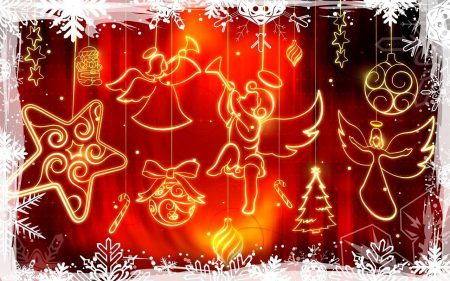 Papel de parede Anjos de Natal – Delicado para download gratuito. Use no computador pc, mac, macbook, celular, smartphone, iPhone, onde quiser!
