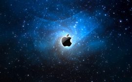 Papel de parede Apple Logo Espaço