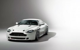 Papel de parede Aston Martin Vantage GT4 Branco