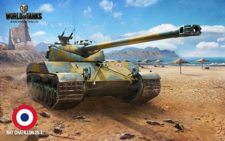 Papel de parede Bat Chatillon 25 T – Francês – World of Tanks para download gratuito. Use no computador pc, mac, macbook, celular, smartphone, iPhone, onde quiser!