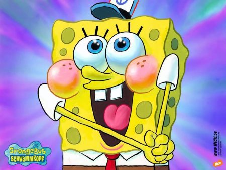 Papel de parede Bob Esponja – Feliz para download gratuito. Use no computador pc, mac, macbook, celular, smartphone, iPhone, onde quiser!