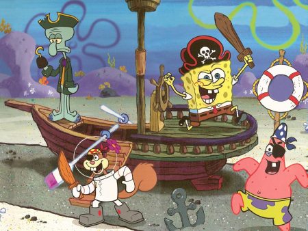 Papel de parede Bob Esponja Pirata para download gratuito. Use no computador pc, mac, macbook, celular, smartphone, iPhone, onde quiser!