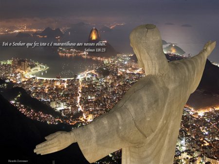 Papel de parede Cristo Redentor – Salmos 118:23 para download gratuito. Use no computador pc, mac, macbook, celular, smartphone, iPhone, onde quiser!