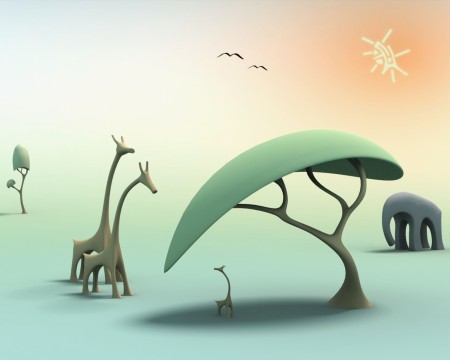 Papel de parede Elefantes e Girafas para download gratuito. Use no computador pc, mac, macbook, celular, smartphone, iPhone, onde quiser!