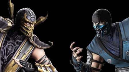 Papel de parede Escorpion Vs Sub-Zero – Mortal Kombat para download gratuito. Use no computador pc, mac, macbook, celular, smartphone, iPhone, onde quiser!