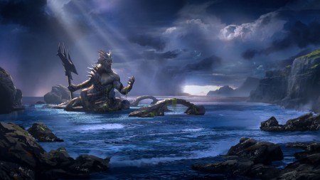 Papel de parede God of War: Ascension – Poseidon para download gratuito. Use no computador pc, mac, macbook, celular, smartphone, iPhone, onde quiser!