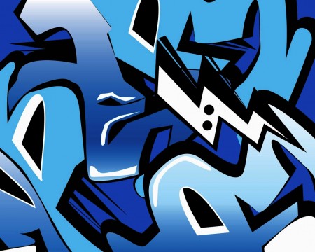 Papel de parede Graffiti Azul para download gratuito. Use no computador pc, mac, macbook, celular, smartphone, iPhone, onde quiser!