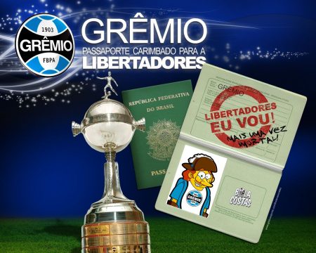 Papel de parede Grêmio na Libertadores 2009 para download gratuito. Use no computador pc, mac, macbook, celular, smartphone, iPhone, onde quiser!