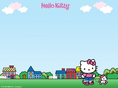 Papel de parede Hello Kitty – Paisagem para download gratuito. Use no computador pc, mac, macbook, celular, smartphone, iPhone, onde quiser!