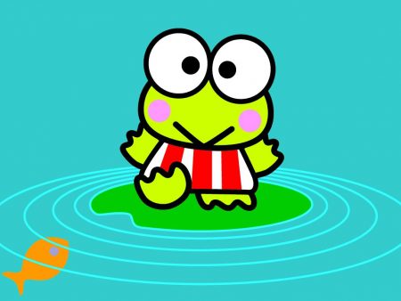 Papel de parede Keroppi – Na Lagoa para download gratuito. Use no computador pc, mac, macbook, celular, smartphone, iPhone, onde quiser!