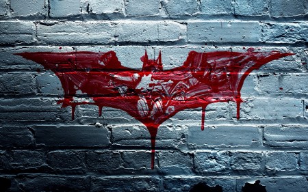 Papel de parede Logo do Batman Feito com Sangue para download gratuito. Use no computador pc, mac, macbook, celular, smartphone, iPhone, onde quiser!