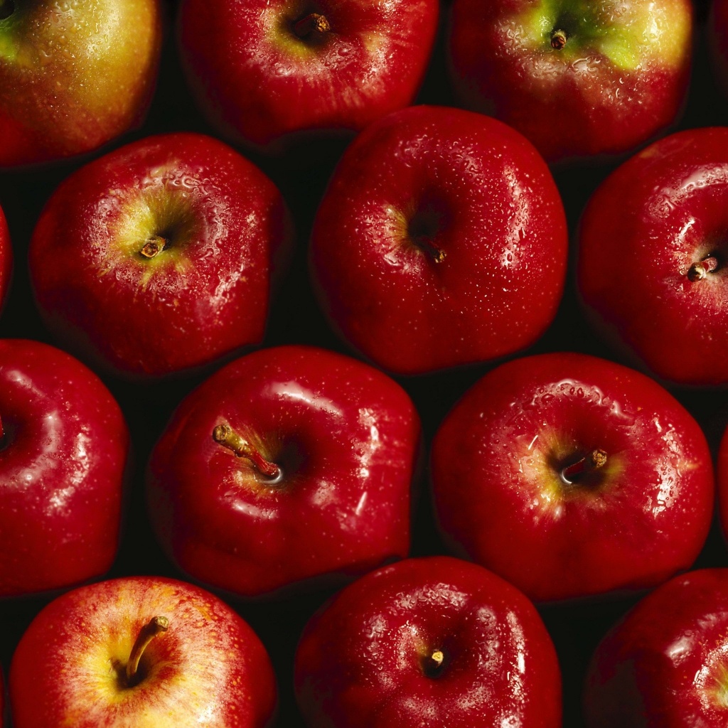 Papel de Parede Maçãs Vermelhas Wallpaper para Download no Celular ou