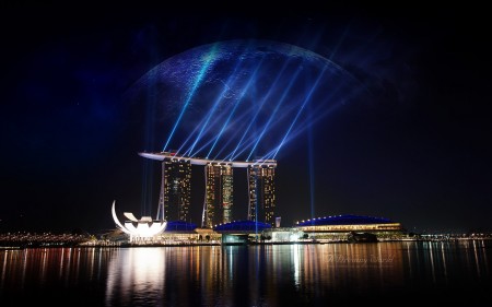 Papel de parede Cassino Marina Bay Sands para download gratuito. Use no computador pc, mac, macbook, celular, smartphone, iPhone, onde quiser!