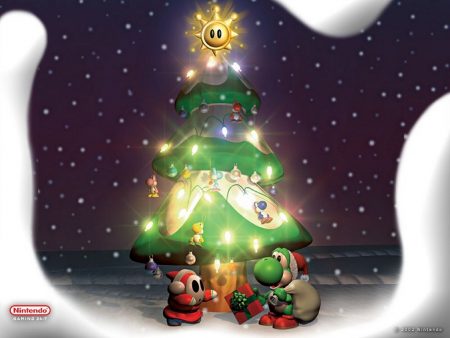 Papel de parede Natal Nintendo para download gratuito. Use no computador pc, mac, macbook, celular, smartphone, iPhone, onde quiser!