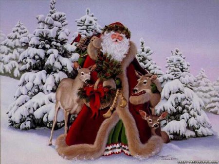 Papel de parede O grande Papai Noel para download gratuito. Use no computador pc, mac, macbook, celular, smartphone, iPhone, onde quiser!