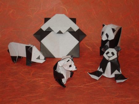 Papel de parede Origami – pandas para download gratuito. Use no computador pc, mac, macbook, celular, smartphone, iPhone, onde quiser!