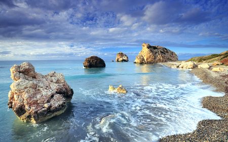 Papel de parede Chipre Rock mar Shores para download gratuito. Use no computador pc, mac, macbook, celular, smartphone, iPhone, onde quiser!