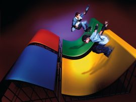 Papel de parede Patinando no Windows XP