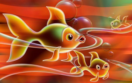 Papel de parede Peixe – Pintura para download gratuito. Use no computador pc, mac, macbook, celular, smartphone, iPhone, onde quiser!