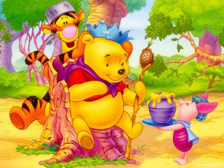 Papel de parede Pooh – Rei para download gratuito. Use no computador pc, mac, macbook, celular, smartphone, iPhone, onde quiser!