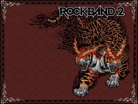 Papel de parede Rockband 2 – Tigre de duas cabeças