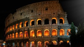 Papel de parede O Coliseu Iluminado