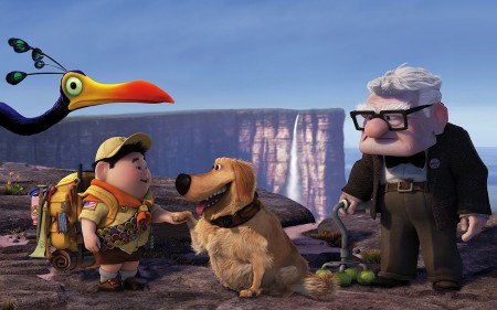 Papel de parede Russell, Dug e Carl Fredricksen, Up Altas Aventuras – Wide para download gratuito. Use no computador pc, mac, macbook, celular, smartphone, iPhone, onde quiser!