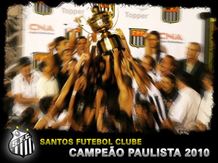 Papel de parede Santos – Campeão Paulista 2010 para download gratuito. Use no computador pc, mac, macbook, celular, smartphone, iPhone, onde quiser!