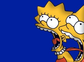 Papel de parede Os Simpsons – Lisa e Bart