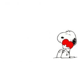 Papel de parede Snoopy – Coração