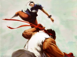 Papel de parede Street Fighter, Ryu e Chun Li