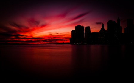 Papel de parede Pôr do Sol em Manhattan para download gratuito. Use no computador pc, mac, macbook, celular, smartphone, iPhone, onde quiser!