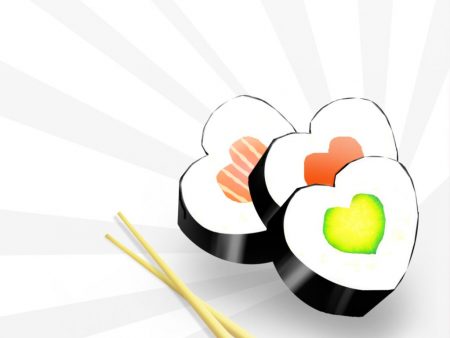 Papel de parede Sushi de Amor para download gratuito. Use no computador pc, mac, macbook, celular, smartphone, iPhone, onde quiser!