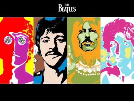 Papel de parede The Beatles Coloridos para download gratuito. Use no computador pc, mac, macbook, celular, smartphone, iPhone, onde quiser!