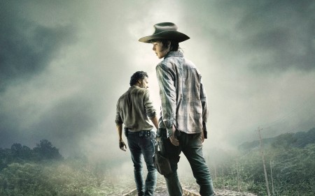 Papel de parede The Walking Dead: Carl e Rick para download gratuito. Use no computador pc, mac, macbook, celular, smartphone, iPhone, onde quiser!