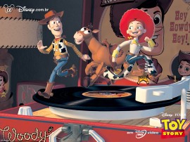 Papel de parede Toy Story: Woody, Jessie, Bala no Alvo